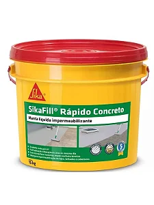 Manta Liquida Impermeabilizante Rapida Sikafill 15kg Concreto Branco Sika 454417