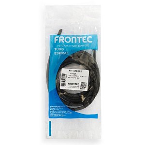 Tubo Spiral 1/4' Preto Frontec Blister com 2 metros