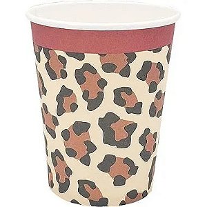 Copo de Papel Animal Print 8 Un.