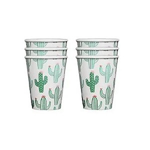 Copo de Papel Cactos 8 Un.
