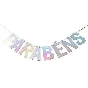Faixa Parabéns Furta-Cor