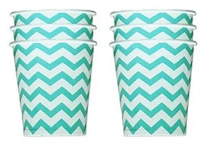 Copo de Papel Chevron 8 Un.