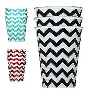 Copo de Papel Chevron 8 Un.