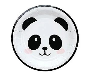 Prato de Papel Panda 8 Un.