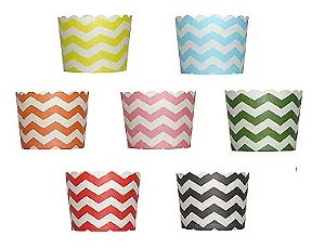 Forminha de Cupcake Zig Zag 20 Un.