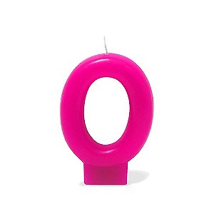 Vela Número Pink