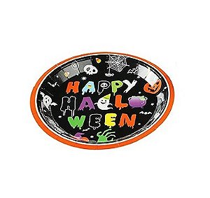 Prato Papel Happy Halloween 10 Un.