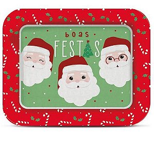 Bandeja Natal Papai Noel 40cm