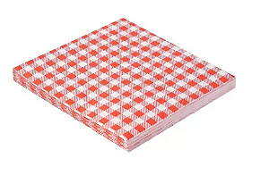 Guardanapo Xadrez Vermelho G