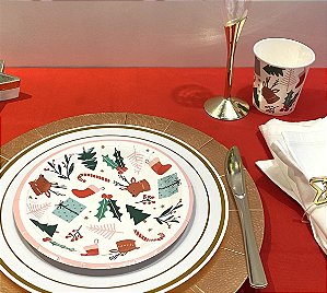 Kit Prato e Copo de Natal 16un