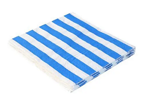 Guardanapo Listrado Azul e Branco G