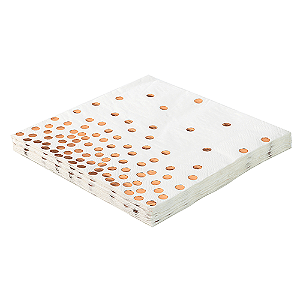 Guardanapo Rose Gold Poá G