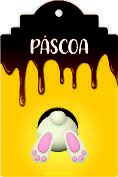 Páscoa Tag Coelhinho c/12 pçs