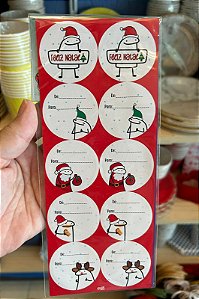 Etiqueta De/Para Natal Flork 4,5cm  c/30 un