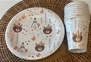 Kit Festa Urso Boho