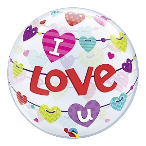 Balão Bubble 22" I Love You