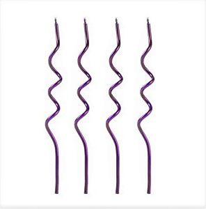 Vela Espiral Roxa