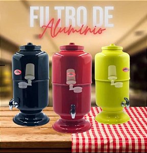 FILTRO DE ÁGUA EM ALUMÍNIO