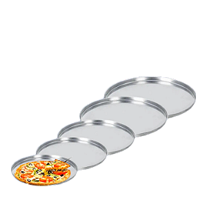 Forma de Pizza Alumínio Vulcão Vários Tamanhos