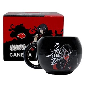 Caneca Nuvens Akatsuki De Porcelana 200 Ml Oficial Naruto