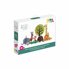 Quebra-Cabeça 3D Animais da Savana Babebi – Montar e brincar!