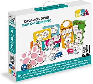 Caça aos Ovos com Coelhinho - Brinquedo Educativo em Madeira