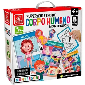 Super Ache e Encaixe Corpo Humano Montessori
