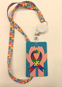 Cordão de Identificação Autismo Com Crachá