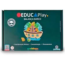 Balança Barco Educaplay - Jogo de Equilíbrio em Madeira 3+