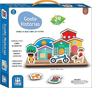 QUEBRA-CABEÇA DE HISTÓRIAS EM MADEIRA – 24 PEÇAS PARA CRIAR E IMAGINAR