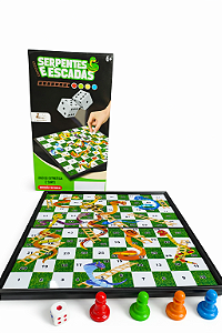 Serpentes e Escadas – Jogo de Tabuleiro Educativo Infantil
