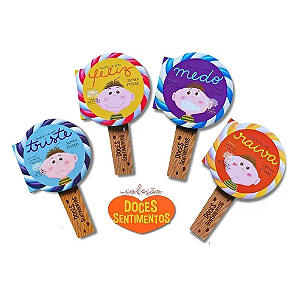 Coleção de Livros - Doces Sentimentos - feliz, medo, triste e raiva