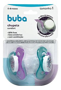Chupeta Buba Comfort Tam.2 Noturna
