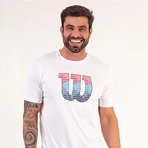 CAMISETA MASCULINA WILSON CLAY IV - BRANCA