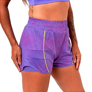 SHORT DUPLO DRY WELLNESS ZEIQ VIOLET