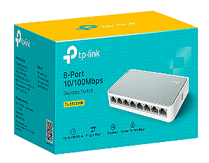 Hub Switch Tp-link Tl-sf1008d 8 Portas - 10/100mbps