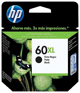 Cartucho HP 60XL Preto - CC641WB