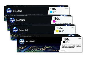 Kit Toner original HP 130A - Preto, Ciano, Magenta e Amarelo