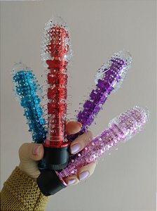 Vibrador com capa removível formato de pênis