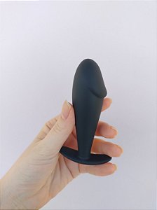 Plug anal silicone cabeça de pênis