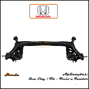 EIXO TRASEIRO HONDA CITY E NEW FIT FREIO A TAMBOR 2009 ATÉ 2013
