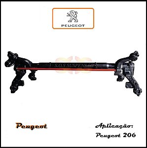 EIXO TRASEIRO PEUGEOT 206 FREIO ABS BUCHA NYLON