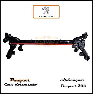 EIXO TRASEIRO PEUGEOT 206 FREIO TAMBOR ROLAMENTO
