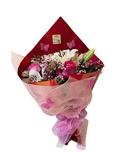 Buquê de Lírios e Rosas