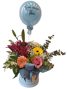 Box De Flores Do Campo G Com Balão