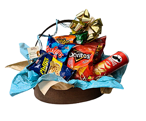 Cesta de Salgadinhos Uma ideia toda azul