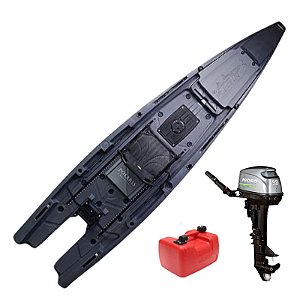 Caiaque Flecha Versão para Motor + Motor de Popa 9.8 HP Hidea