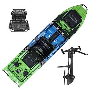 Caiaque Ark 1290 Cadeira Padrão Cor Personalizada com Pedal Power Drive