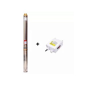 Bomba Para Poço 4MS 3/13 3 Fios 1,5CV Monofásico 220V - Com box