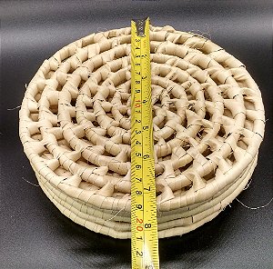 Sousplat de Palha De Carnaúba  Tamanho 20cm - 6 unidades